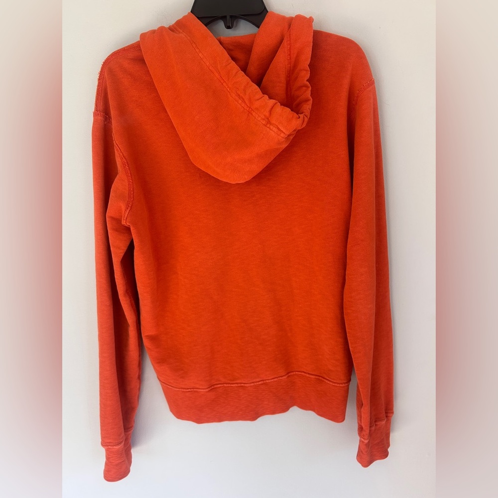 Y2K POLO RALPH LAUREN Orange Full Zip Hoodie Jacket Preppy Mall Casual | Men’s S - Picture 13 of 15